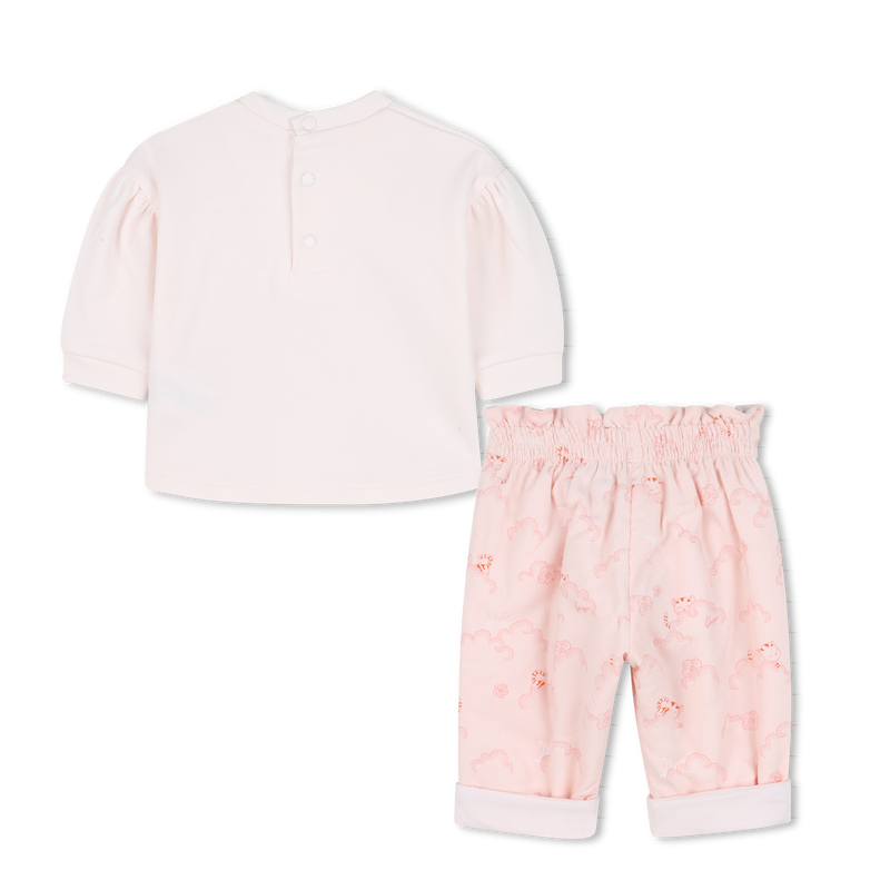 Ensemble tee-shirt + pantalon KENZO KIDS 
                        FILLE
