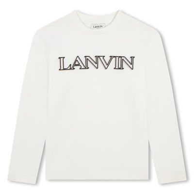 T-shirt avec sigle brod&eacute; LANVIN GARCON