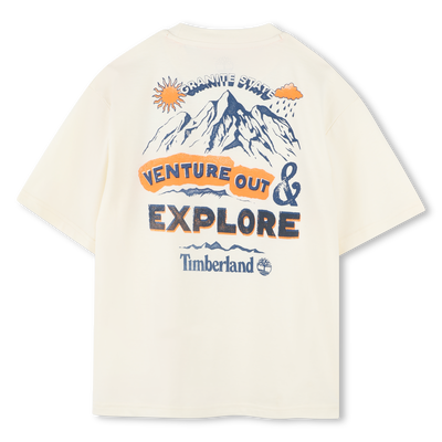 Wijd T-shirt met bergprint TIMBERLAND BOY