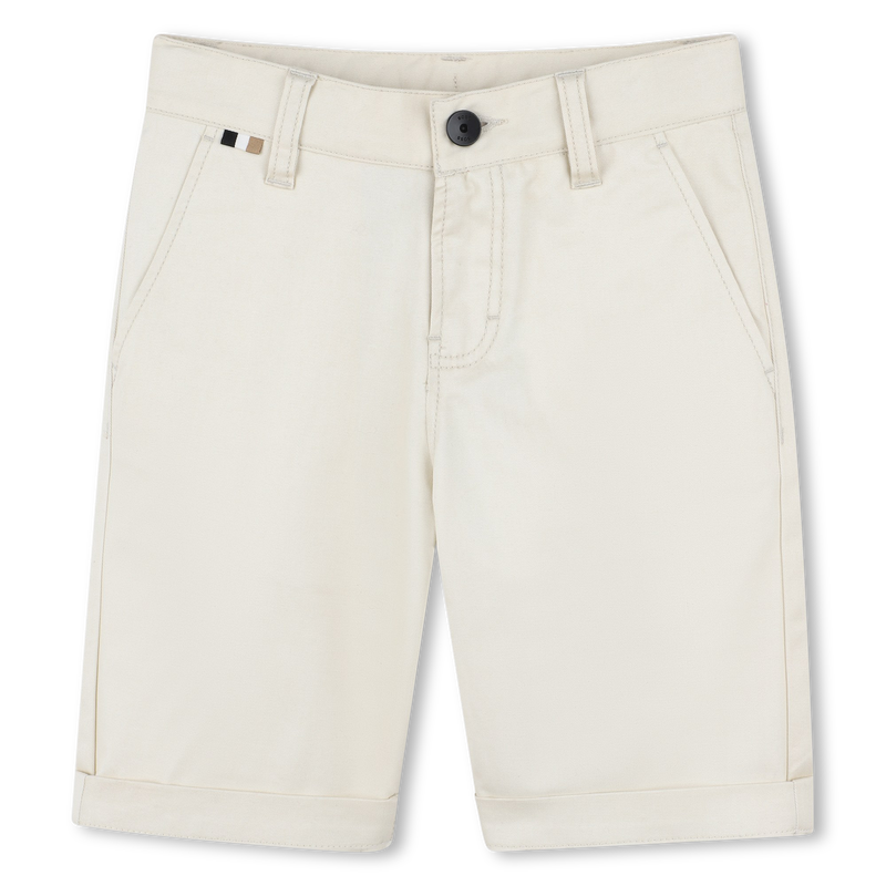 Gevoerde chino bermuda BOSS 
                        JONGEN
