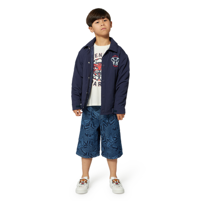 Bermuda en jean imprim&eacute; KENZO KIDS GARCON