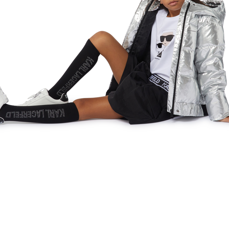 T-shirt avec imprim&eacute; plac&eacute; KARL LAGERFELD KIDS 
                        FILLE