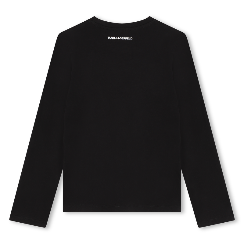 T-shirt avec imprim&eacute; plac&eacute; KARL LAGERFELD KIDS 
                        FILLE