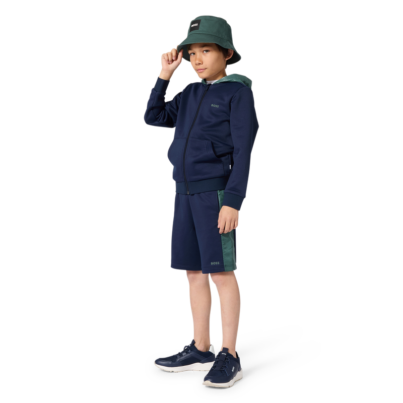 BERMUDA EN MOLLETON BOSS 
                        GARCON