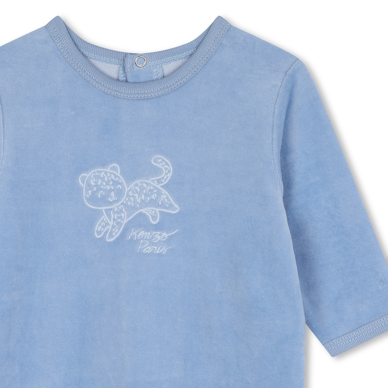 Velours pyjama met borduursel KENZO KIDS 
                        BOY