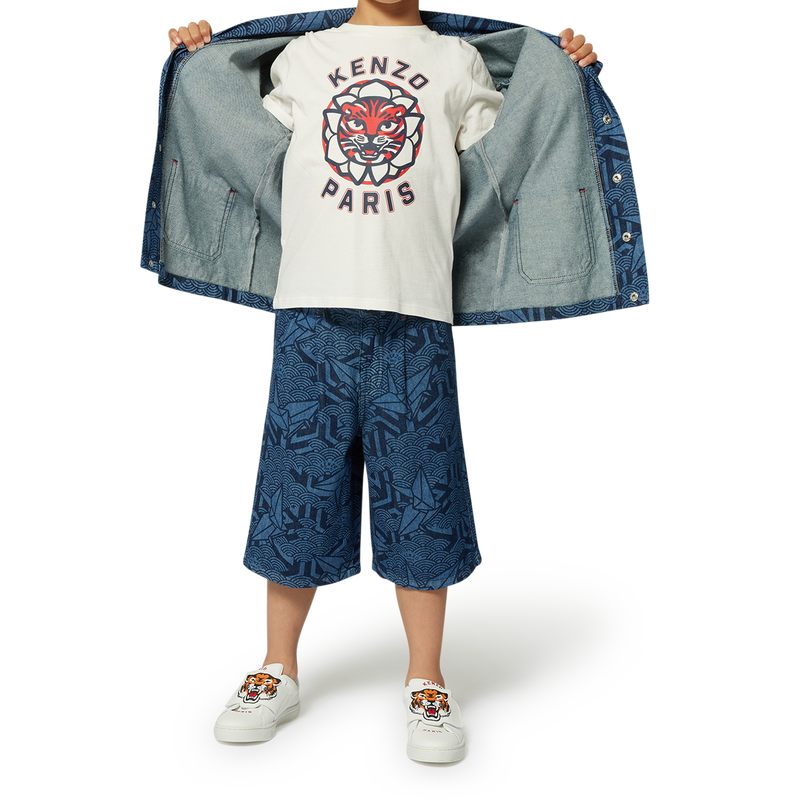 Veste en jean imprim&eacute;e KENZO KIDS 
                        UNISEXE