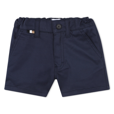 Effen katoenen short BOSS BOY