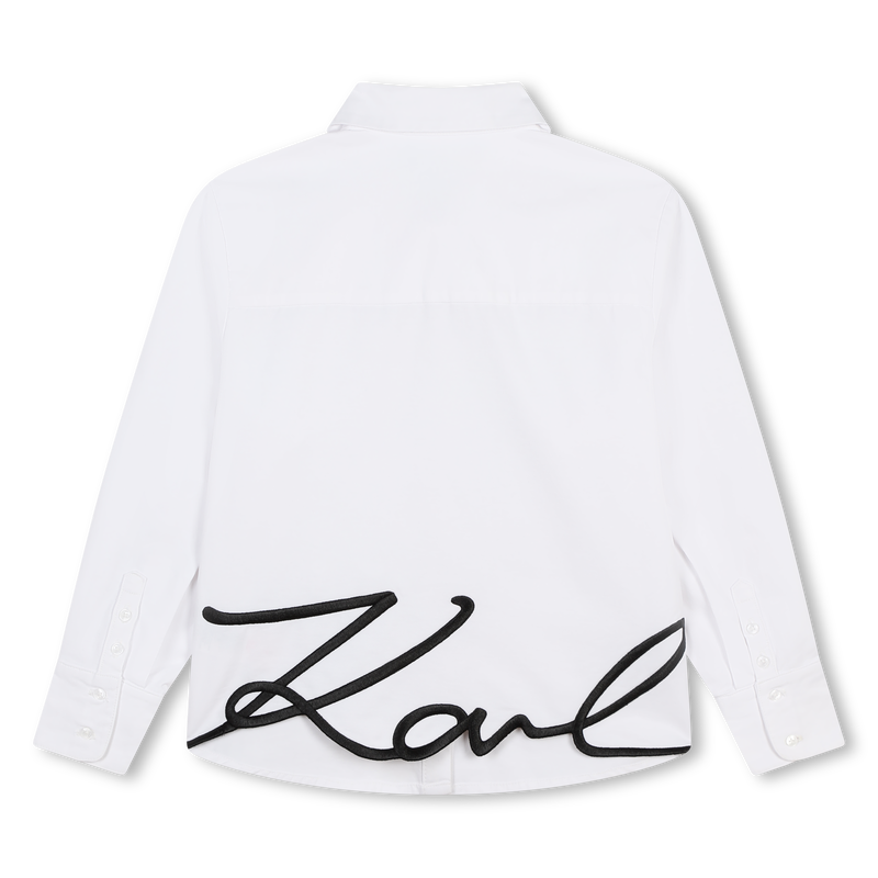 Chemise avec sigle brod&eacute; KARL LAGERFELD KIDS 
                        FILLE