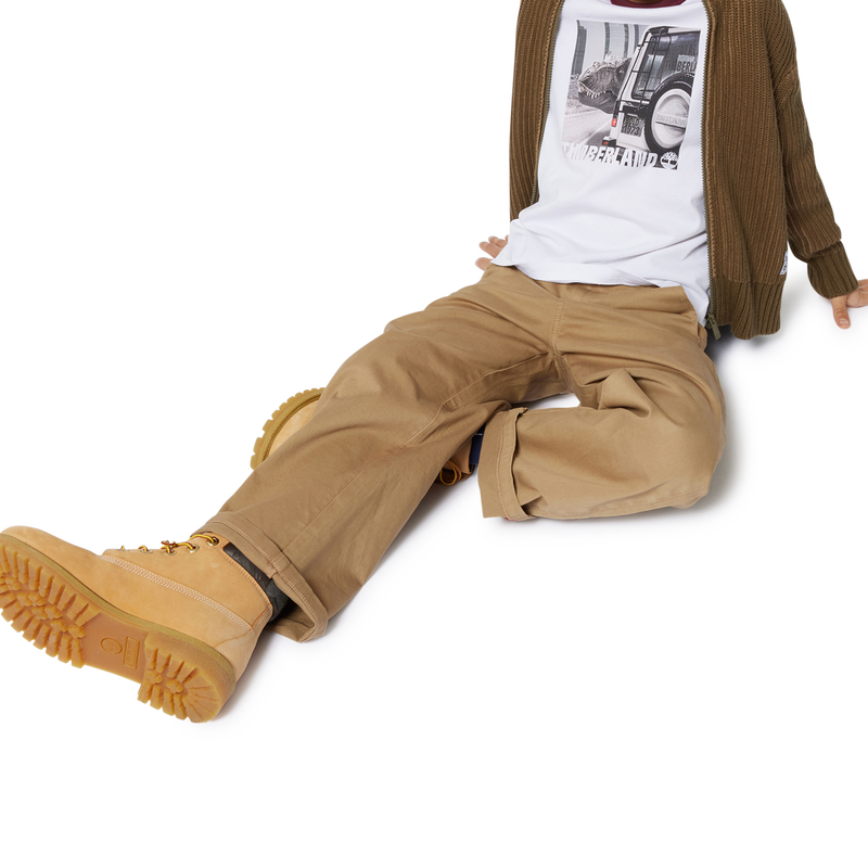Tweekleurig T-shirt met print TIMBERLAND 
                        BOY