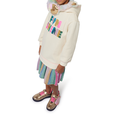 Hippe jurk van twee materialen BILLIEBLUSH GIRL