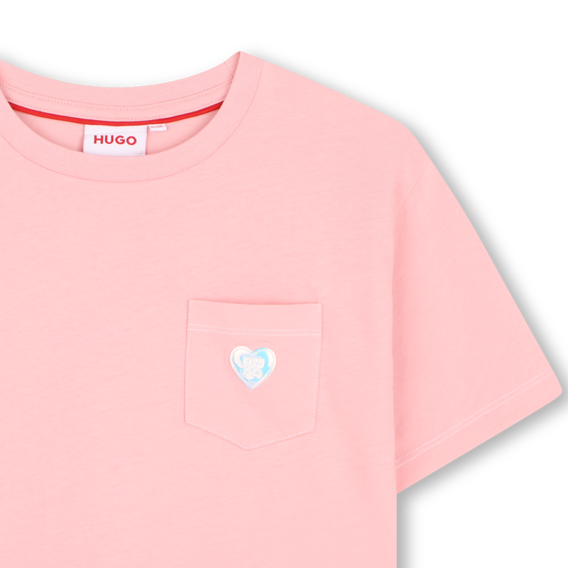 T-shirt met korte mouwen HUGO 
                        MEISJE