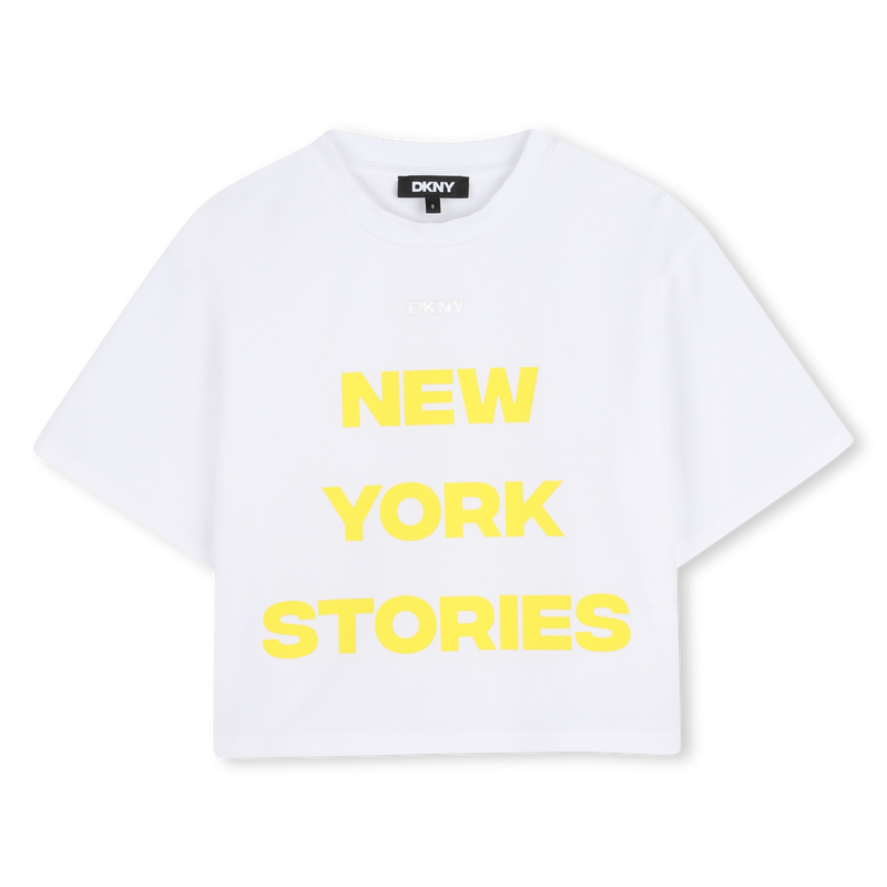 T-SHIRT AMPLE A MANCHES COURTES DKNY 
                        FILLE
