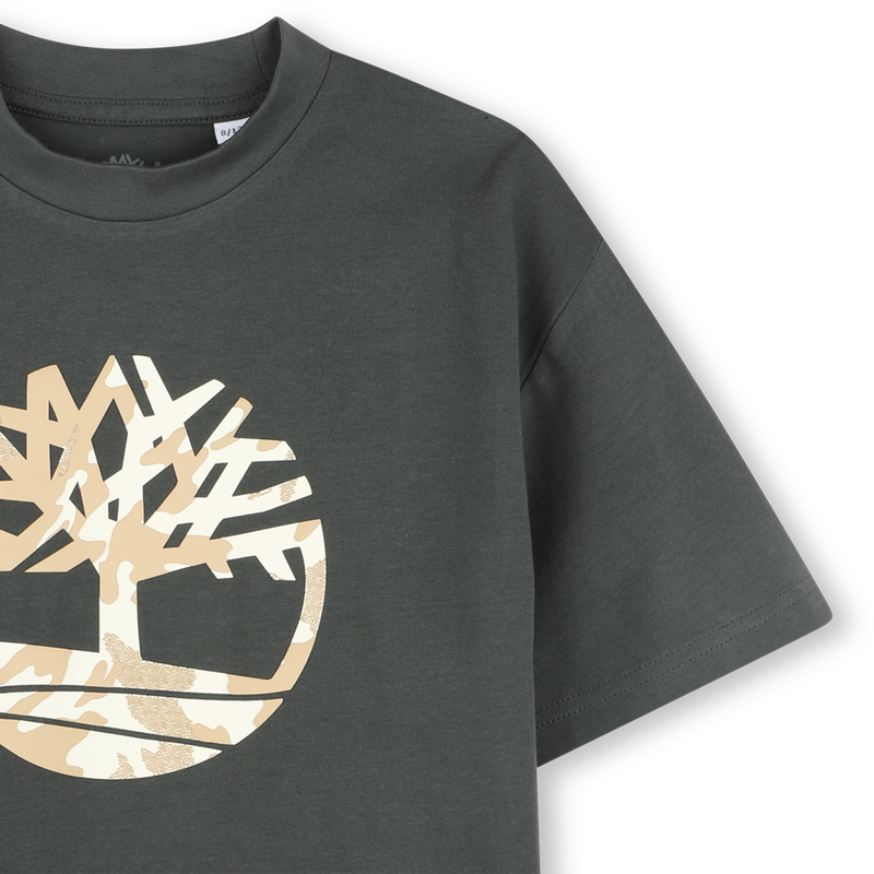 T-shirt met logo in reli&euml;f TIMBERLAND 
                        BOY