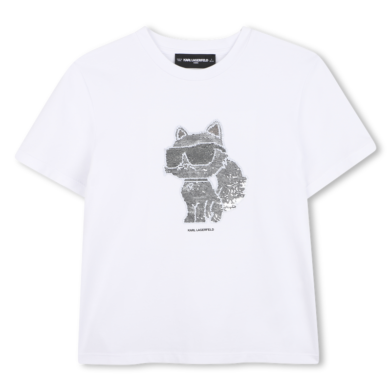 T-SHIRT MANCHES COURTES KARL LAGERFELD KIDS 
                        FILLE