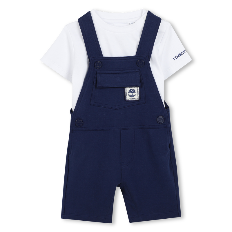Ensemble T-shirt et salopette TIMBERLAND 
                        GARCON