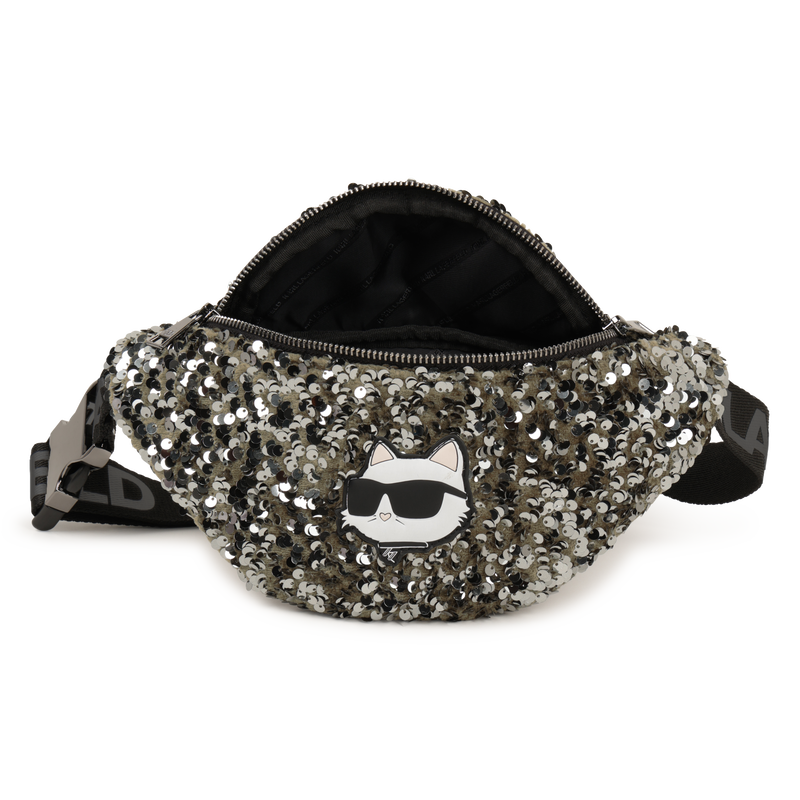 Sac banane ajustable orn&eacute; de &agrave; sequins KARL LAGERFELD KIDS 
                        FILLE