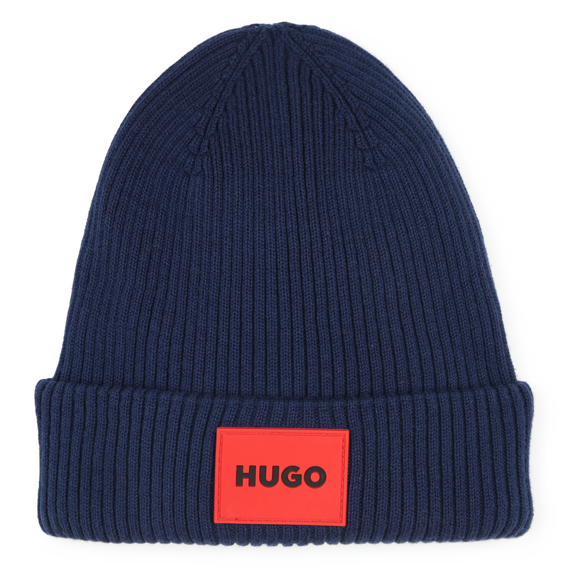 Bonnet tricot&eacute; Hugo 
                        UNISEXE