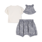 Ensemble Tee-shirt, bob et bavoir KENZO KIDS 
                    FILLE