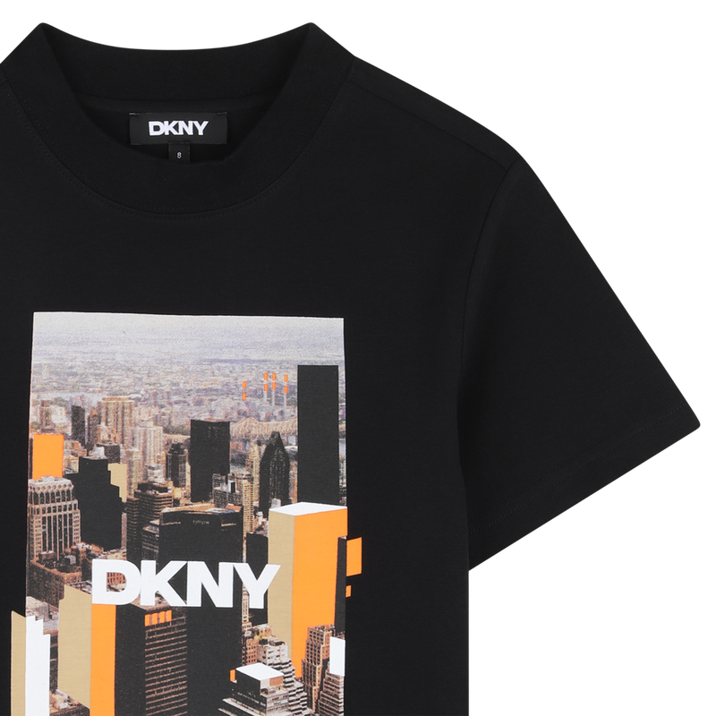 T-SHIRT MET KORTE MOUWEN DKNY 
                        BOY