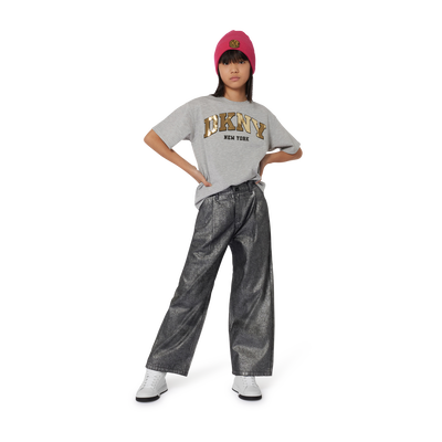 Brede jeans van katoen DKNY GIRL