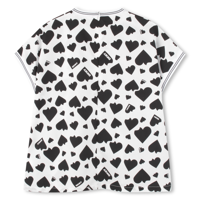 Katoenen blouse korte mouwen DKNY 
                        GIRL