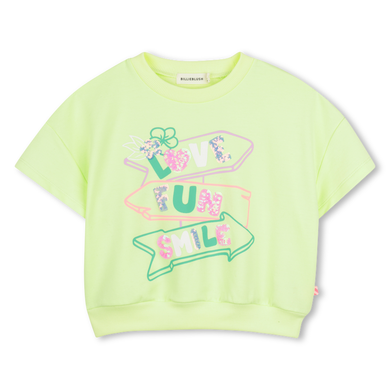 SWEATSHIRT MET KORTE MOUWEN BILLIEBLUSH 
                        GIRL