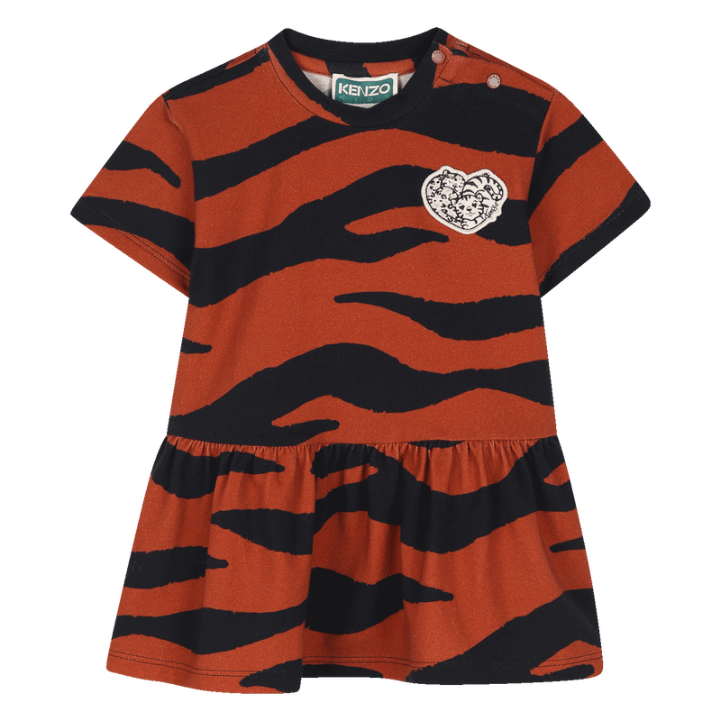 Korte mouwen jurk KENZO KIDS 
                        GIRL