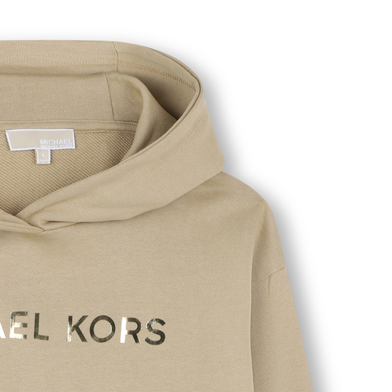 Robe à capuche en molleton MICHAEL KORS 
                        FILLE