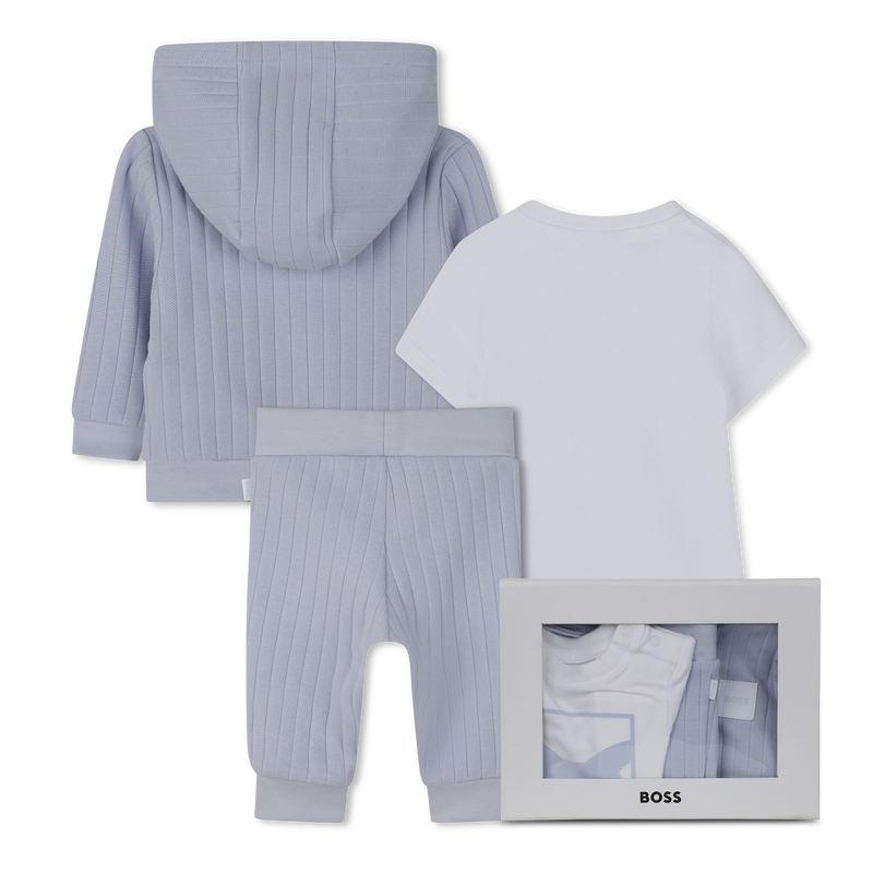 Ensemble cardigan + pantalon + Tee-shirt BOSS 
                        GARCON
