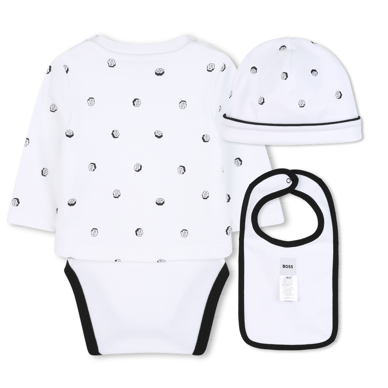 Ensemble body, bavoir et bonnet BOSS 
                        GARCON