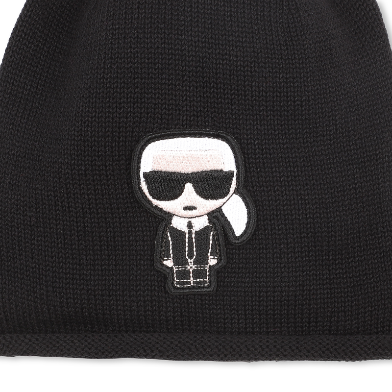 Gebreide muts KARL LAGERFELD KIDS 
                        GIRL