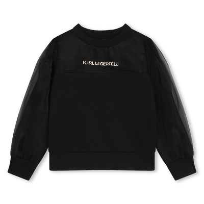 Sweat-shirt manches fantaisie KARL LAGERFELD KIDS FILLE