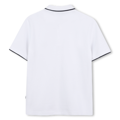 Katoenen polo met rechte snit BOSS BOY