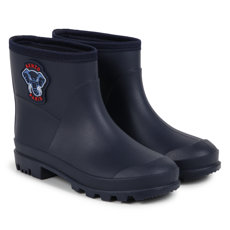 Bottes de pluie badge &eacute;l&eacute;phant KENZO KIDS 
                        UNISEXE