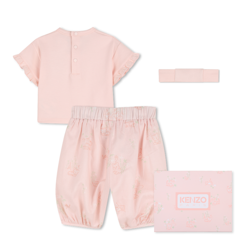 ENSEMBLE T-SHIRT, PYJAMA ET BANDEAU KENZO KIDS 
                        FILLE