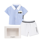 OVERHEMD + KORTE SET KARL LAGERFELD KIDS 
                    BOY