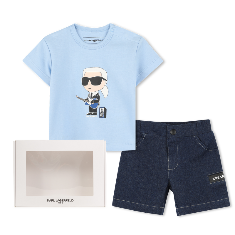 T-SHIRT+SHORT KARL LAGERFELD KIDS 
                        BOY