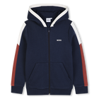 Capuchon cardigan, MARINE, hi-res