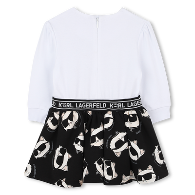 Robe &agrave; manches longues KARL LAGERFELD KIDS FILLE