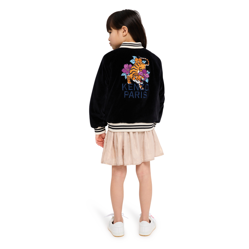 Rok van lam&eacute;-jacquard KENZO KIDS 
                        GIRL