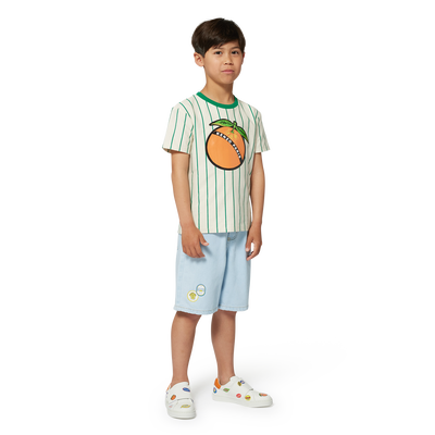 Bermuda &agrave; broderie KENZO KIDS GARCON