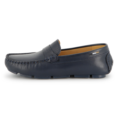 MOCASSINS EN CUIR DE VACHETTE BOSS GARCON
