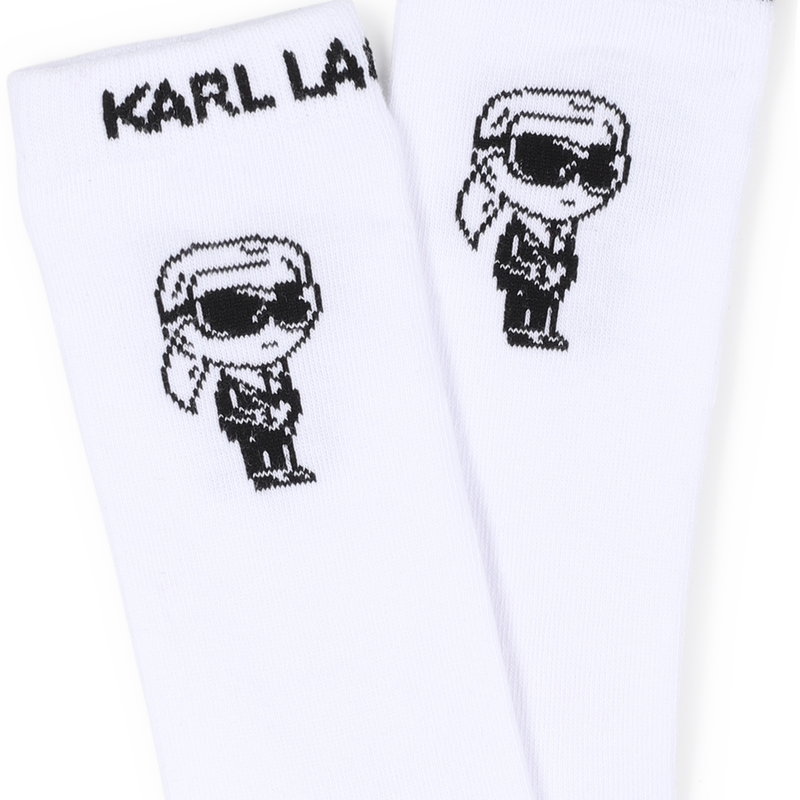CHAUSSETTES HAUTES IMPRIMEES KARL LAGERFELD KIDS 
                        UNISEXE