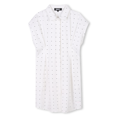 Katoenen jurk met korte mouwen DKNY GIRL