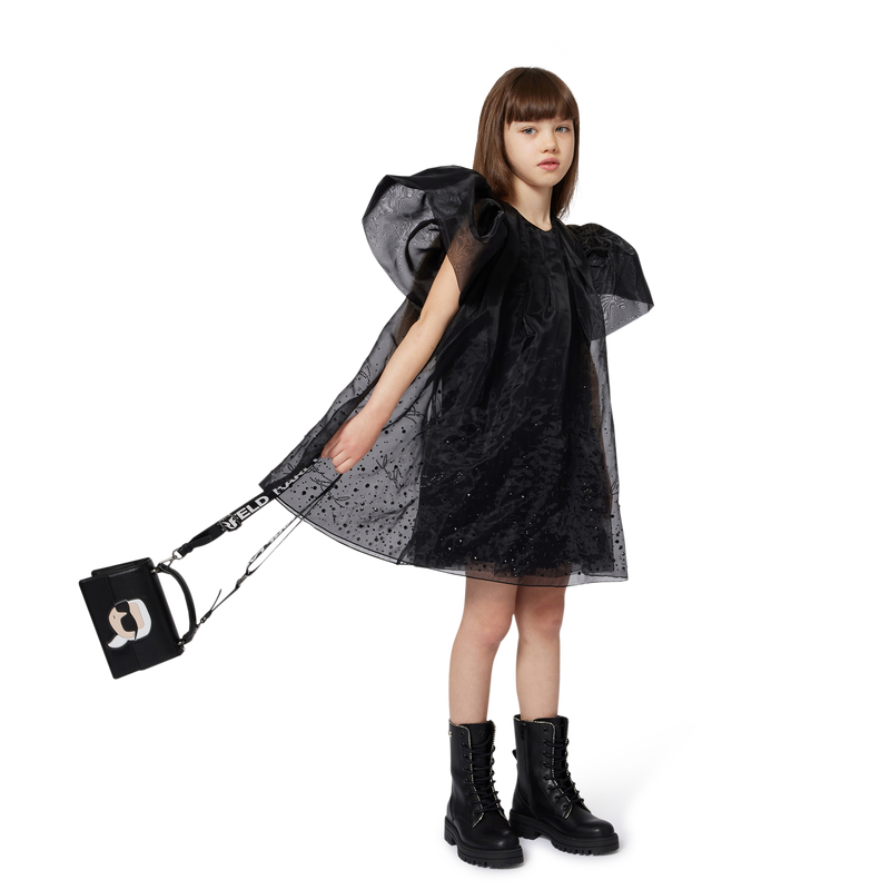 Sac &agrave; main en textile enduit grain fin KARL LAGERFELD KIDS 
                        FILLE