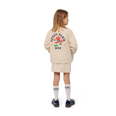 Velours jasje met drukknopen KENZO KIDS GIRL