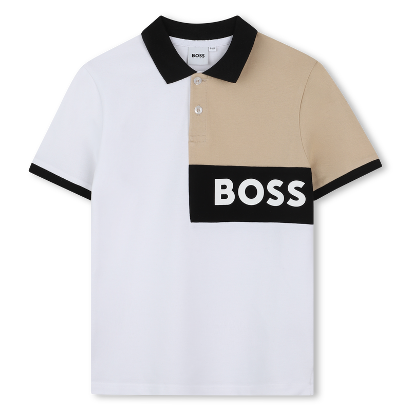 Katoenen polo en short BOSS 
                        BOY