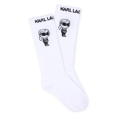 CHAUSSETTES HAUTES IMPRIMEES KARL LAGERFELD KIDS UNISEXE