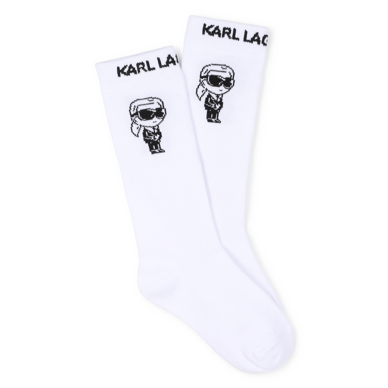 CHAUSSETTES HAUTES IMPRIMEES KARL LAGERFELD KIDS 
                        UNISEXE