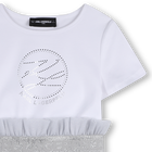 Robe manches courtes bi-matiere KARL LAGERFELD KIDS 
                    FILLE